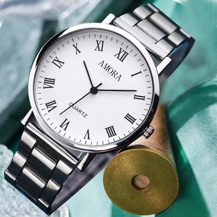 Otomatik Mekanizmalı Erkek Kol Saati | Paslanmaz Çelik Kordonlu Spor ve Klasik Quartz Saat | Şık Günlük Aksesuar