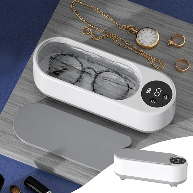 BALASHOV Ultrasonik Temizlik Makinesi – 450ml Kapasiteli Takı, Gözlük ve Aksesuar Temizleyici, Sessiz ve Güçlü Mini Cihaz