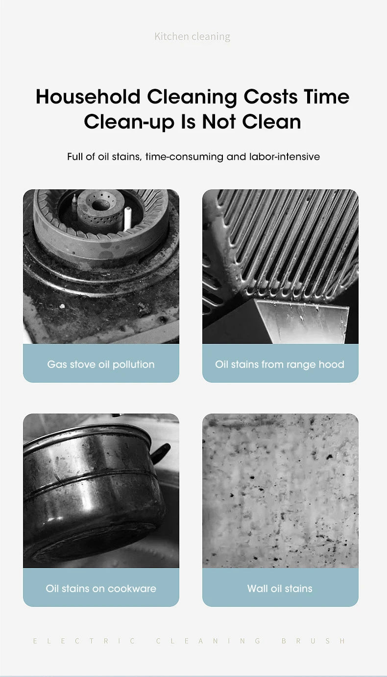 Elektrikli Döner Başlıklı Temizlik Fırçası – Şarjlı, Kablosuz, 5 Değiştirilebilir Başlıklı Güçlü Banyo ve Ev Temizlik Cihazı