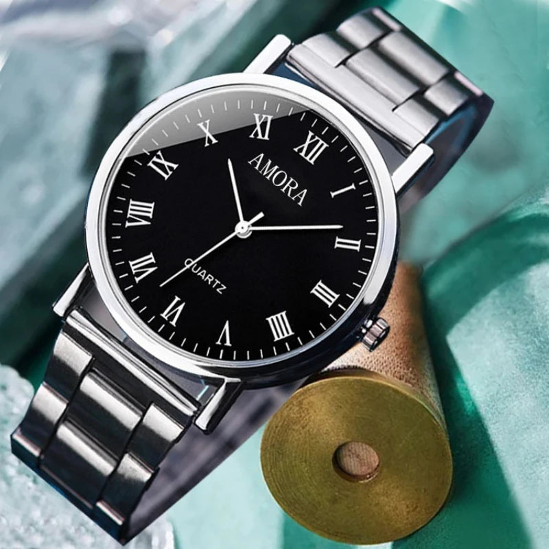 Otomatik Mekanizmalı Erkek Kol Saati | Paslanmaz Çelik Kordonlu Spor ve Klasik Quartz Saat | Şık Günlük Aksesuar