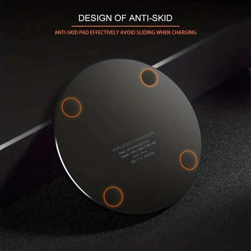 30W Kablosuz Hızlı Şarj Cihazı | iPhone 15, 14, 13, 12, Pro Max – Samsung S23, Xiaomi, Huawei Uyumlu Şarj Standı