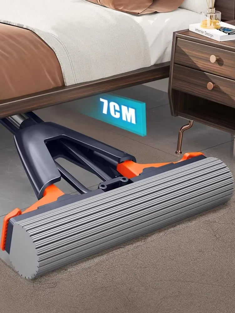 THRESMOO Katlanabilir Su Emici Paspas – Sünger Başlıklı, Elde Sıkma Gerektirmeyen Ev Tipi Temizlik Aracı