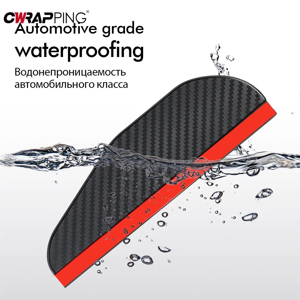 2'li Karbon Fiber Dikiz Aynası Yağmur Siperliği | Araç Aynası Gölgelik ve Güneş Koruma | Net Görüş İçin Su Geçirmez Aksesuar