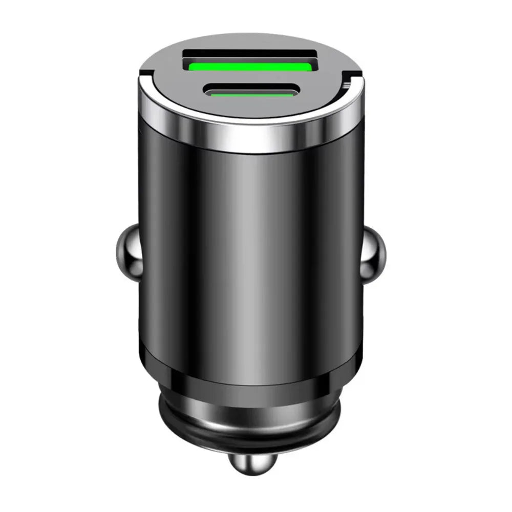 200W Mini Araç Şarj Cihazı | PD & QC3.0 Hızlı Şarj | Type-C iPhone, Samsung, Xiaomi, Huawei Uyumlu