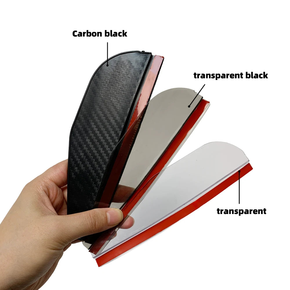 2'li Karbon Fiber Dikiz Aynası Yağmur Siperliği | Araç Aynası Gölgelik ve Güneş Koruma | Net Görüş İçin Su Geçirmez Aksesuar