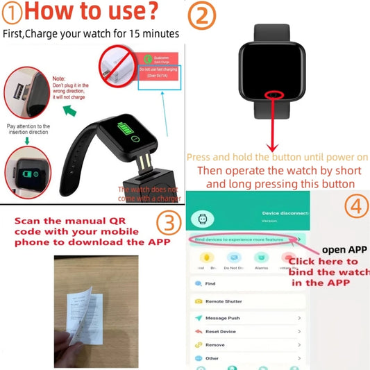 2025 Yeni D20 LED Dijital Akıllı Saat | Çocuk, Genç, Kadın ve Erkek Spor Saati | Su Geçirmez, Şık ve Modern Tasarım